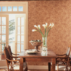 photos of Steve Boggess wallpapering